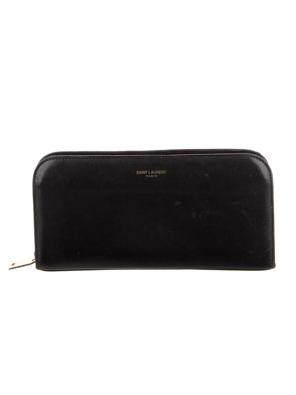 Saint Laurent Amarena Calfskin Leather Zip-Around Wallet